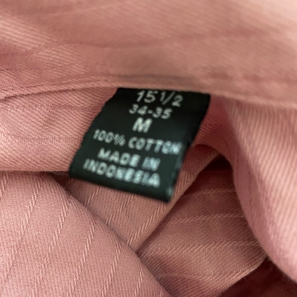 Alfani salmon colored button down shirt size Medium EC - Picture 7 of 8